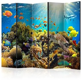 Paraván - Underwater Land II [Room Dividers] Veľkosť: 225x172, Verzia: Jednostranný