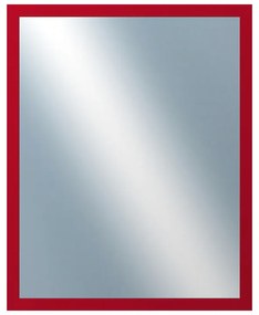 DANTIK - Zrkadlo v rámu, rozmer s rámom 40x50 cm z lišty PERLA červená lesklá (2878)