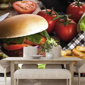 Fototapeta americký hamburger - 375x250