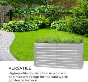 Blumfeldt Blum High Grow Straight, vyvýšený záhon, 200x90x100cm, 1800l, oceľ