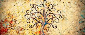 Obraz - Mozaikový strom života (120x50 cm)