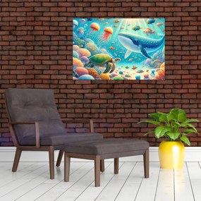 Obraz - Svet pod hladinou (90x60 cm)