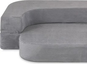 Rozkladacia detská pohovka  - sivá, prémiový menčester