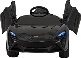 Ramiz McLaren Artur batéria pre deti čierna + pohon 4x4 + diaľkové ovládanie + pomalý štart + EVA + LED Audio