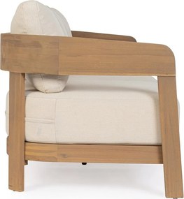 Záhradná pohovka z masívu akácie v prírodnej farbe Pablo – Bizzotto