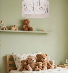 Detské stropné svietidlo KIDS ROOM, 1x E27/60W/230V, priemer 40 cm, motív zvieratiek