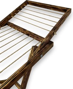 Veľký sušiak na bielizeň, sušiak na prádlo - tmavý, drevený, voľne stojací - trendy domácnosť