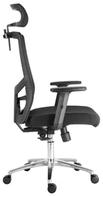 Kancelárska ergonomická stolička Neoseat GRANDINI — čierna, nosnosť 150 kg
