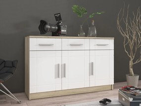 Komoda Merasoja  (dub sonoma + biela). Vlastná spoľahlivá doprava až k Vám domov. 1122529