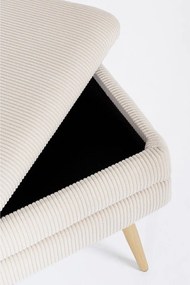 Biela polstrovaná lavica Olga – Bizzotto