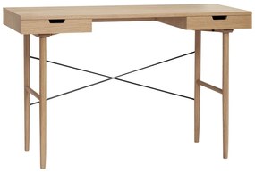 Pracovný stôl v dekore duba 55x120 cm Studio – Hübsch