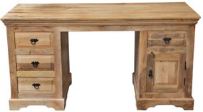 furniture-nabytek.cz - Písací stôl z masívneho mangového dreva 160x80x76