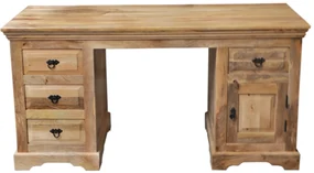 furniture-nabytek.cz - Písací stôl z masívneho mangového dreva 160x80x76