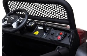 LEAN CARS Mercedes Unimog Červený automobil na batérie