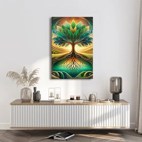 Obraz mystický strom života pri jazere