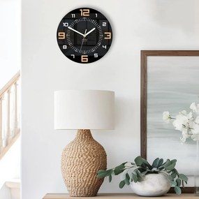 Nástěnné hodiny Alaska 28 cm černé