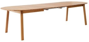 Rozkladací jedálenský stôl s prídavnou doskou z dubového dreva 100x220 cm Amalfi – Hammel Furniture