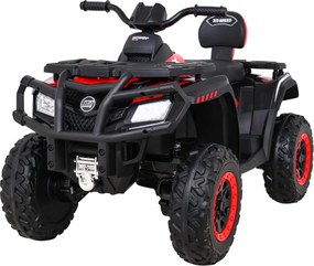 Ramiz Štvorkolka XT-Speed pre deti červená + pohon 4x4 + EVA kolesá + pomalý štart + MP3 rádio + LED