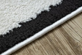 Dywany Łuszczów Kusový koberec Mode 8598 geometric cream/black - 200x290 cm