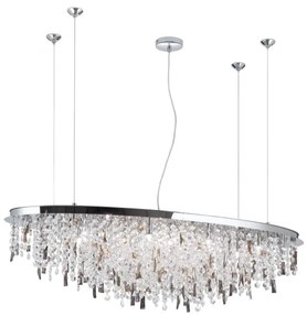 Orion - Krištáľový luster na lanku CRYSTALRIVER 21xG9/40W/230V lesklý chróm