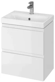Cersanit Moduo Slim, závesná umývadlová skrinka 50cm, biela lesklá, S929-006