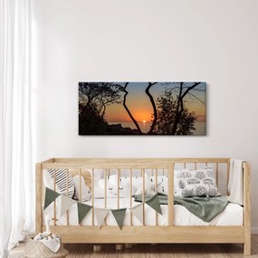 Obraz západu slnka (120x50 cm)
