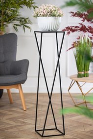 STOJAN NA KVETINÁČ LOFT4 100X24X24 CM ČIERNA