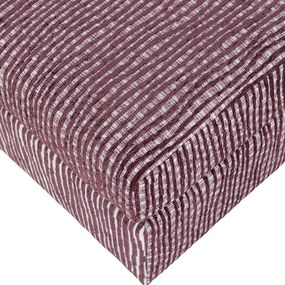 Vínovočervená čalúnená podnožka Lou – WOOOD