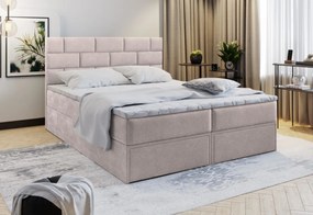 Čalúnená posteľ boxspring MARINOS, 160x200, fialová