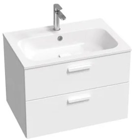 Kúpeľňová skrinka pod umývadlo Ravak Chrome II 70x50x49 cm biely lesk X000001777, 1 ks