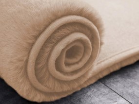 TZ Béžový okrúhly koberec Rabbit Rozmer: 140