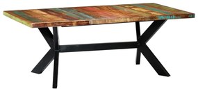 Jedálenský stôl 200x100x75 cm, recyklovaný masív