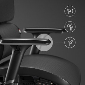 Kancelárska ergonomická stolička Diablo V-Commander, čierno-šedá