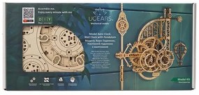 Ugears 3D drevené mechanické puzzle Nástenné hodiny Aero