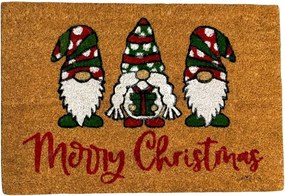 Home Elements Rohožka Merry Christmas Škriatkovia