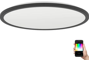 Eglo 901465-LED RGBW St. kúpeľ. svietidlo ROVITO-Z 16,8W/230V pr.50cm IP44 čierna