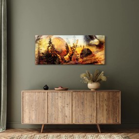 Obraz - Šamanský motív (120x50 cm)