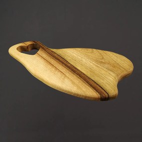 AMADEA Drevená doska srdce, masívne drevo, 28 x 14 cm, český výrobok