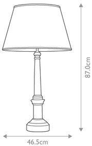 Elstead DL-STRASBOURG-TL - Stolná lampa STRASBOURG 1xE27/60W/230V