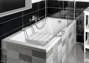 Aqualine Aqualine, DOUBRAVA obdĺžniková vaňa 160x70x41cm, biela, A1670