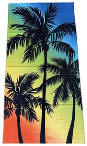Plážová osuška FUNNY PALM 70x140 cm