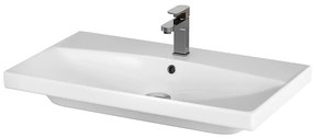 Cersanit City, skrinkové umývadlo 80x46 cm, biela, K35-061