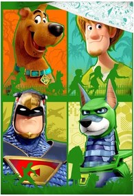 Bavlnené posteľné obliečky Scooby-Doo - Scoob! - 100% bavlna prémiovej kvality renforcé - 70 x 90 cm + 140 x 200 cm