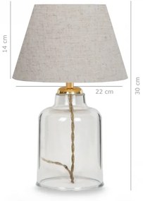 Stolná lampa AYD 1xE27/40W/230V krémová/číra