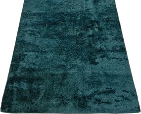 Mäkký huňatý koberec Plush Deluxe v tyrkysovej farbe Rozmer: 60x100 cm