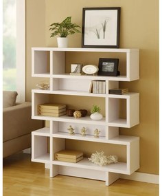 Knižnica ELZE 130,8x90 cm biela