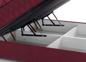 Posteľ Reve 180x200 cm, červená látka