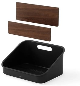 Čierny kúpeľňový organizér na kozmetiku z recyklovaného plastu Bellwood – Umbra