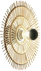 Toolight Boho, nástenné svietidlo 43cm 1xE27 APP1577-5C, prírodná hnedá, OSW-03904