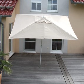 Slnečník N23 2x3m polyester/hliník - krémová
